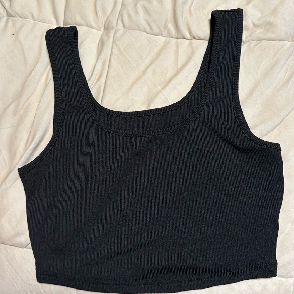 Super Cute, soft, plain black tank top!!